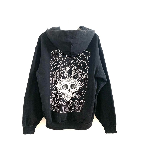 Bored Ape Yacht Club BAYC ApeFest 2022 Dancing Skeleton Black Hoodie Mens Size M - Picture 3 of 5